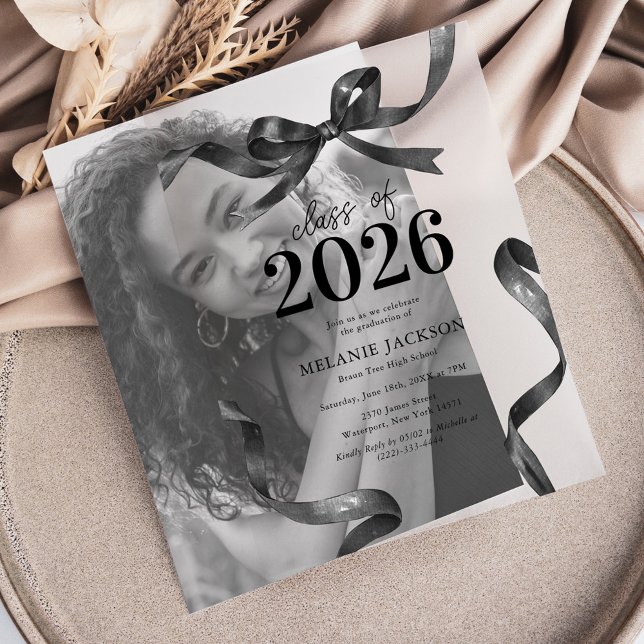 Elegante Bow Graduation Party (Von Creator hochgeladen)