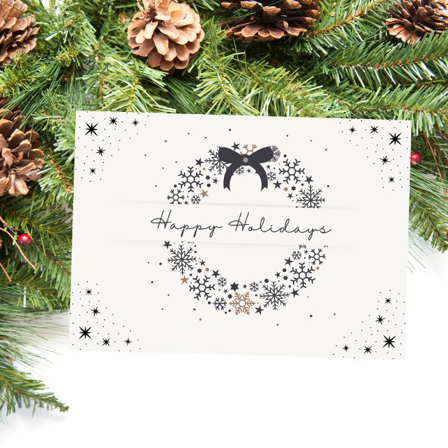 Elegante Bow Weihnachtskarte Feiertagskarte (Von Creator hochgeladen)