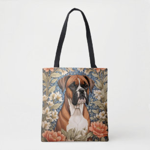 Elegante Boxer-Hund William Morris inspiriert Tasche