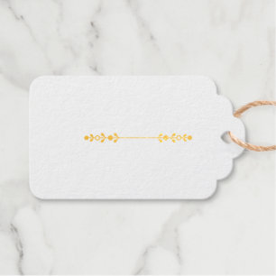 Elegante braune Monogramm-Hochzeitstisch-Nummernka Geschenkanhänger