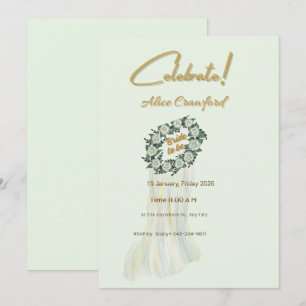 Elegante Braut-Einladung zur Bridal Shower in Salb Einladung