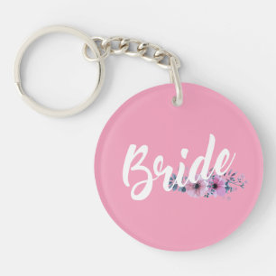 Elegante Braut Hochzeit Kalligrafie Schlüsselanh Schlüsselanhänger