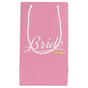 Elegante Braut Hochzeits-Kalligrafie   Geschenktas Kleine Geschenktüte