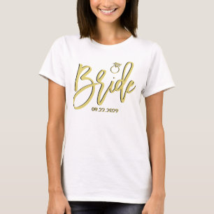 Elegante Braut Insel Citrus Gelb Grün Schrift T-Shirt
