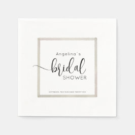 Elegante Braut-Junggesellinnenabschied Party Servi Serviette