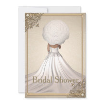 Elegante Brautdusche Einladung
