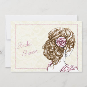 Elegante Brautdusche Einladung