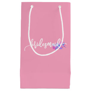 Elegante Brautjungfer Hochzeit Kalligrafie   Gesch Kleine Geschenktüte