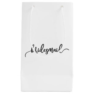 Elegante Brautjungfer Hochzeit Kalligrafie   Gesch Kleine Geschenktüte