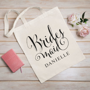 Elegante Brautjungfer-Kalligrafieschrift Tragetasche