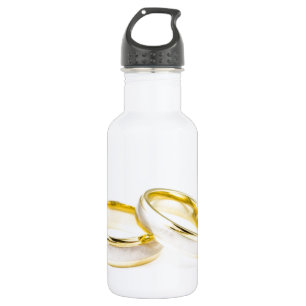 Elegante Brautparty im goldenen Stil Edelstahlflasche