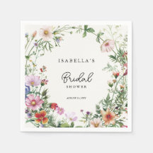 Elegante Brautparty mit Wildblumen