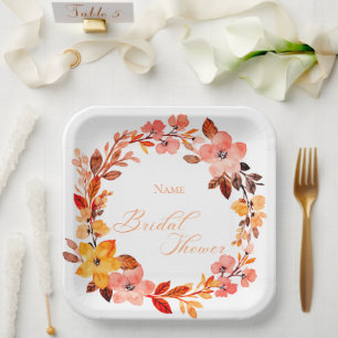 Elegante Brautparty-Teller Pappteller
