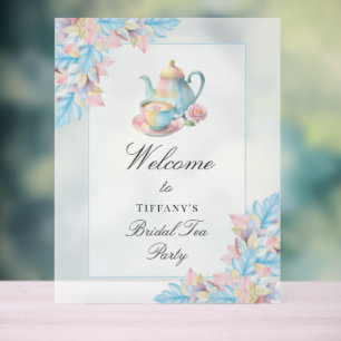 Elegante Bridal Tea Party Brautparty Willkommen Acrylschild