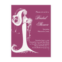 Elegante Bride Brautparty Party Einladung 3