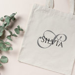Elegante Bridesmaid Monogram Tote Bag Tragetasche<br><div class="desc">Elegantes Brautjungmittel. Monogrammdesign.</div>