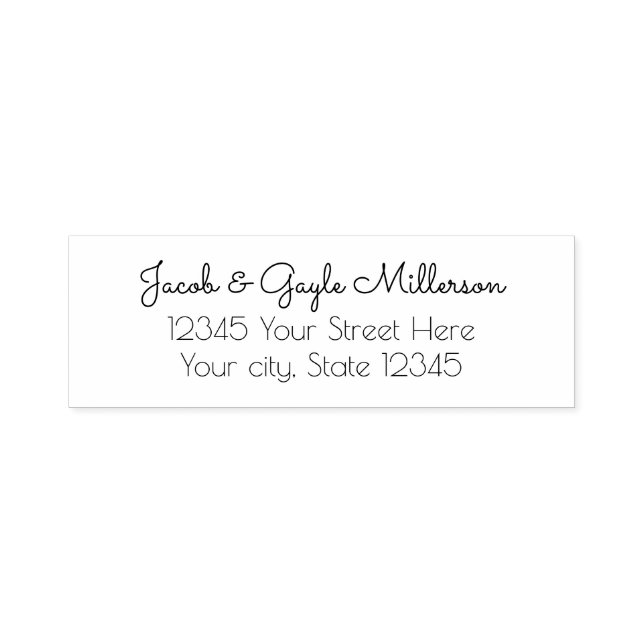 Elegante Briefmarke der Personalisierten Rücksende Permastempel (Design)