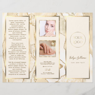 Élégante Brochure de pâte à tartiner en or