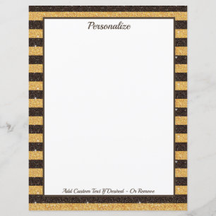 Elegante Brown Gold Glitzer Sparkle Personalisiert
