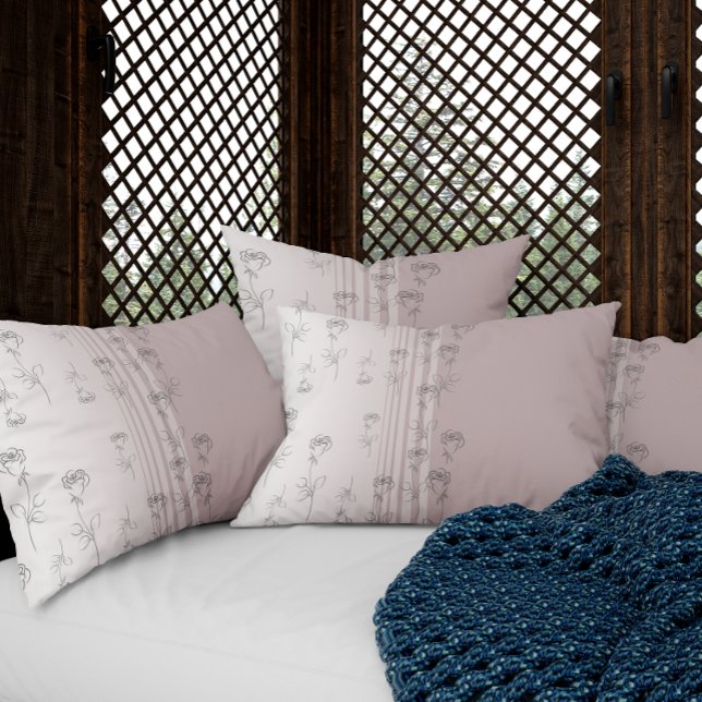 Elegante Brush-Rose Kissenbezug (Von Creator hochgeladen)