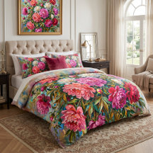 Elegante bunte gemalte Pfingstrosenblumen