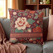 Elegante Burgund Chinoiserie Parco delle camelie L
