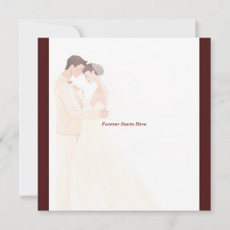 Elegante burgunderrote Hochzeitseinladung  Einladung