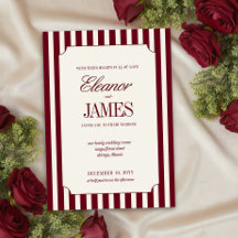 Elegante burgunderrote und cremefarbene Hochzeit m