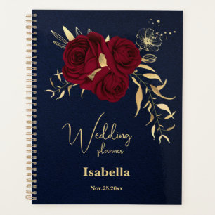 Elegante burgundy Blume Goldmedaille Planer