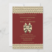 Elegante Burgundy Diamond & Gold Wedding