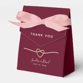Elegante Burgundy Gastgeschenk Hochzeit Box Geschenkschachtel