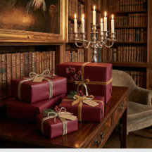 Elegante Burgundy Klassische Wine Red Gift Wrap