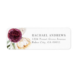 Elegante Burgundy Sage Floral Wedding