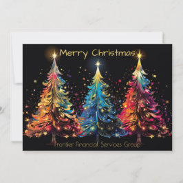 Elegante Business Corporate Weihnachtskarte Einladung