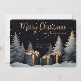 Elegante Business Corporate Weihnachtskarte Feiertagskarte