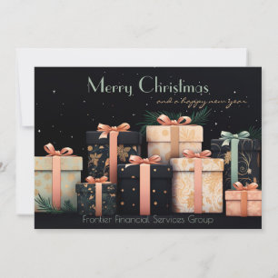 Elegante Business Corporate Weihnachtskarte Feiertagskarte