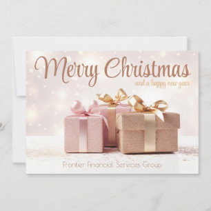 Elegante Business Corporate Weihnachtskarte Feiertagskarte