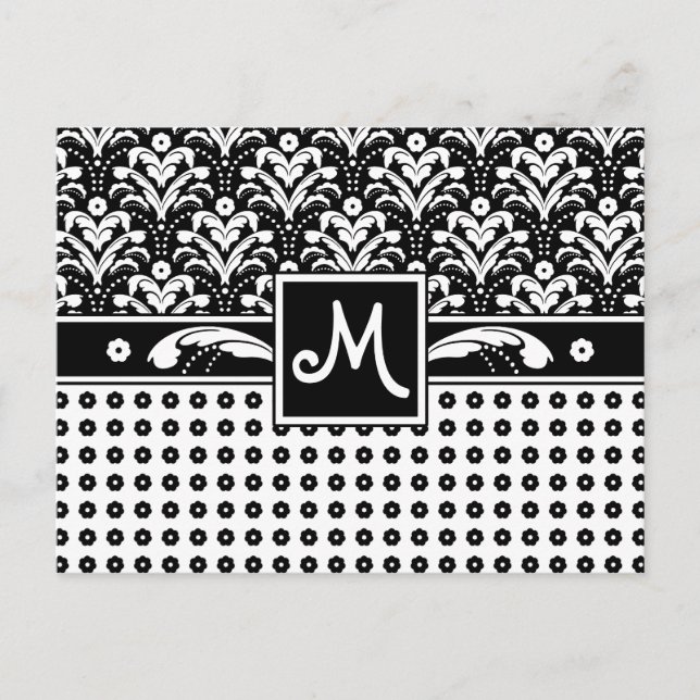 Elegante Business-Frauen Art-Déco Damaskus Chic Postkarte (Vorderseite)