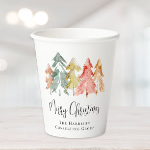 Elegante Business Frohe Weihnachtsfeier Pappbecher