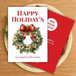 Elegante Business Holiday Card mit Firmenname Feiertagskarte