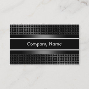 Elegante Business-Karten-Firma im Black-Metal-Look Visitenkarte