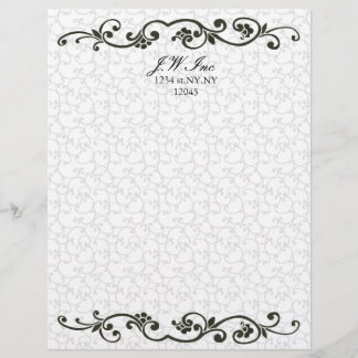 elegante Business Letterheads orange Briefbogen