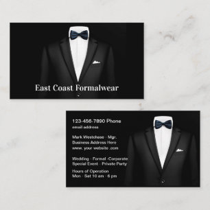 Elegante Businesskarten für Herrenmode Visitenkarte