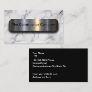 Elegante Businesskarten im Marmor-Look modern Visitenkarte