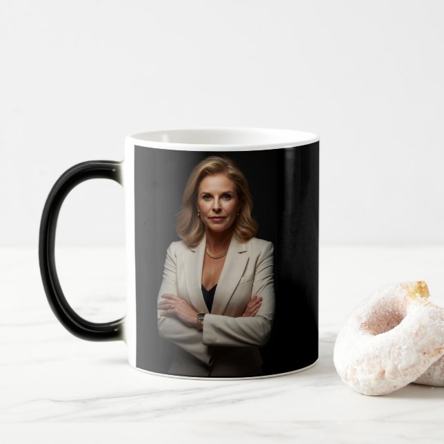 Elegante Businesswoman Tasse - Stilvolles Frauenge (Mit Donut)