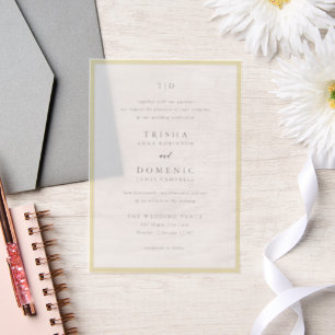 Elegante Butter Yellow Monogram Moderne Hochzeit