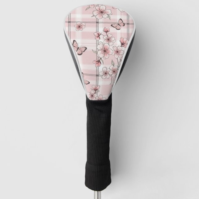 Elegante Butterfly Blossom (2) Golf Headcover (Vorderseite)