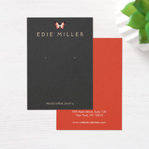 Elegante Butterfly Earring Display Card