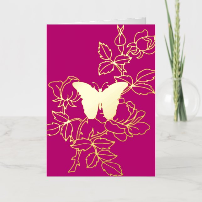 Elegante Butterfly Faltenfolie (Vorderseite)