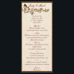 Elegante Butterfly Wedding Menu Card Menükarte<br><div class="desc">Die Dekoration wird durch eine Karte ergänzt. Wenn Sie sich auf den Eingang der Braut und des Bräutigams oder die Präsentation der Ehrengäste freuen, finden Sie hier eine Karte, die Ihnen eine schöne Touch verleiht. Personalisieren und erstellen Sie Ihr Menü, indem Sie den Text in den angegebenen Feldern ändern. Sie...</div>